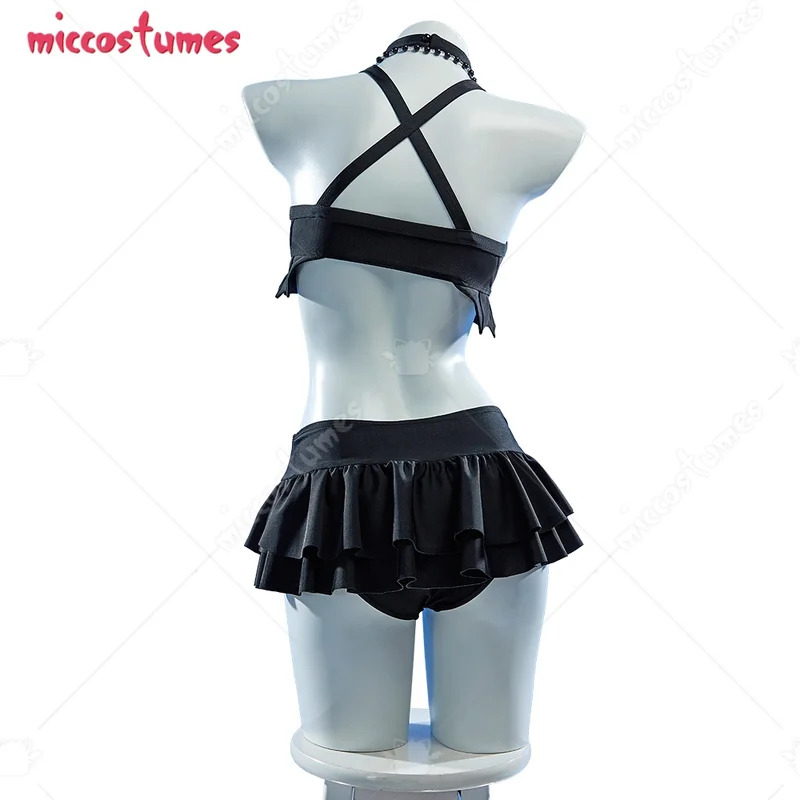 Halter Neck Top - 25COShaikyuu Women Goth Two Piece Swimsuit