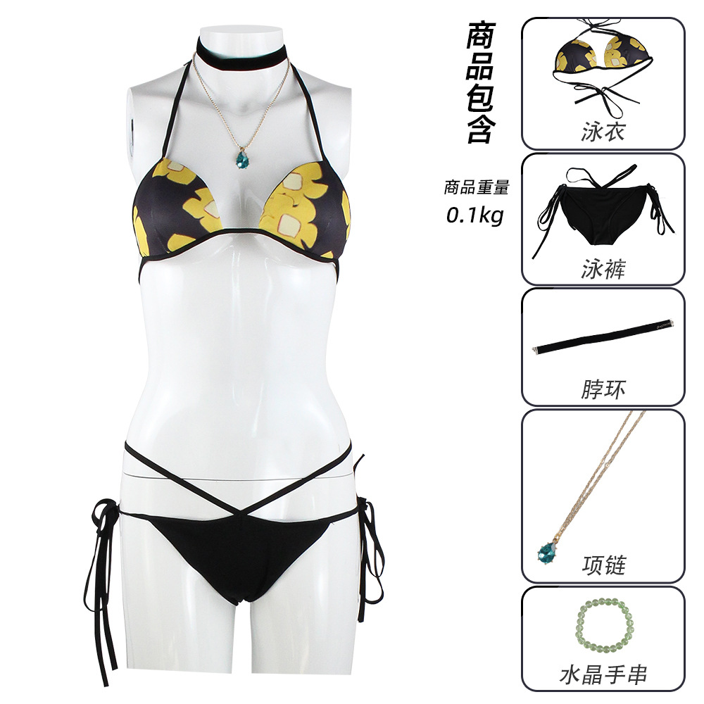 Halter Neck Top - 2 Styles Women Anime Style Bikini