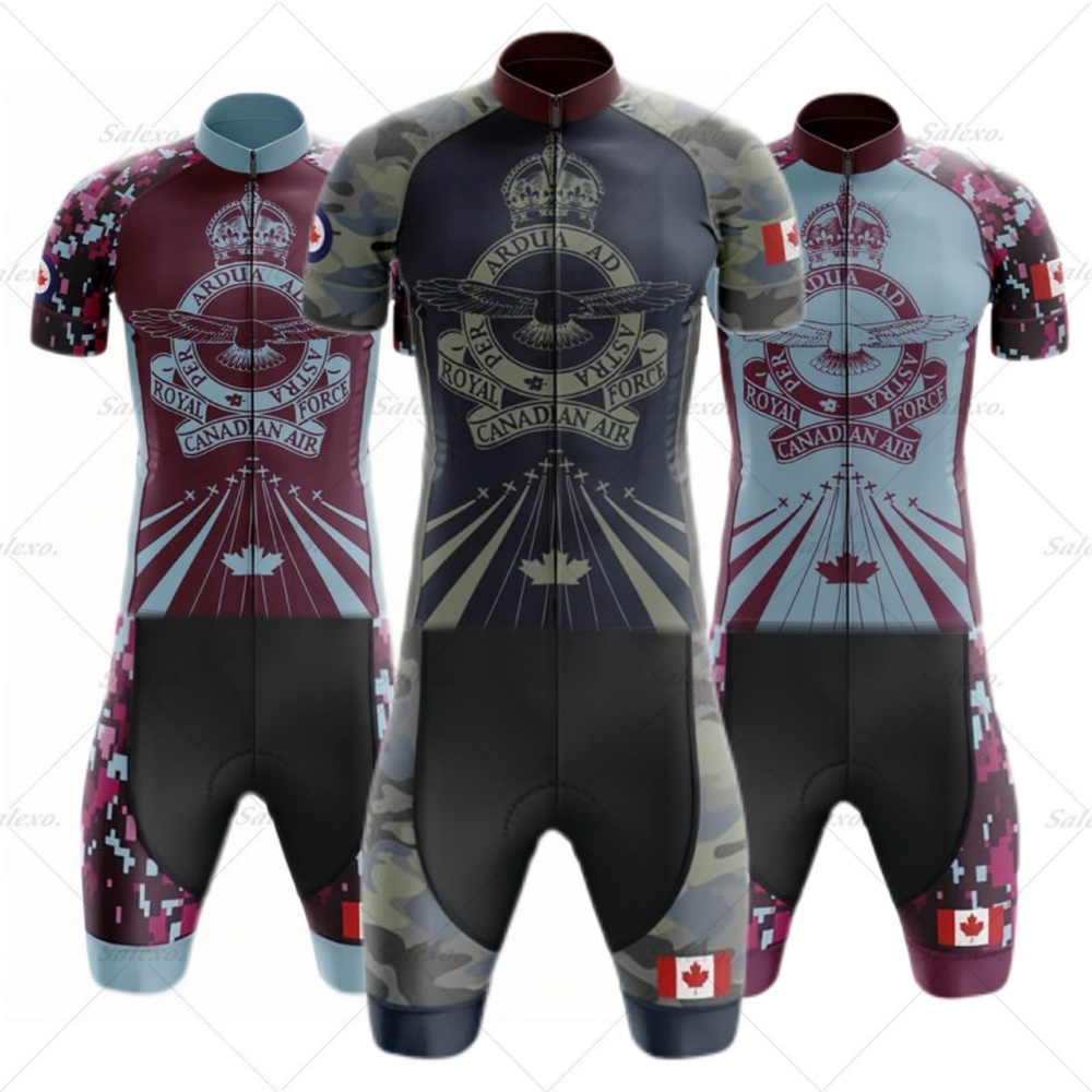 Summer Clothing Canada - Canada Camo Skinsuit Men Triathlon Team