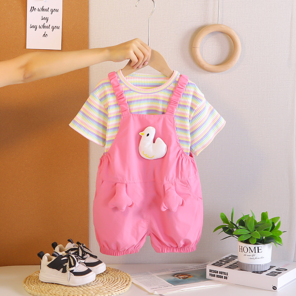 Summer Duck Clothing - Toddler Baby Girls Clothing Sets Kids