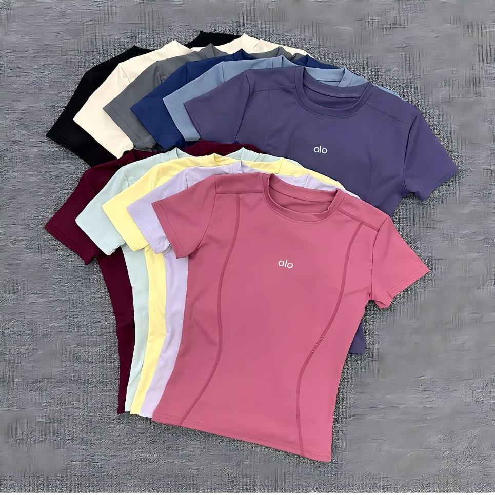 Summer Yoga Clothing - Summer new style simple short-sleeved T-shirt