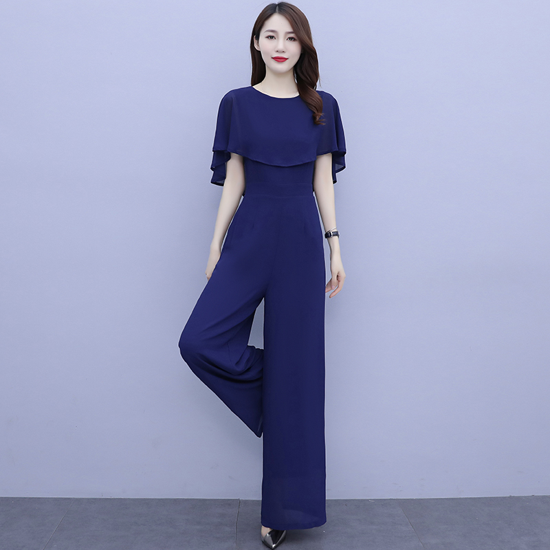 Palazzo Pant Wide - Women Summer Draped Playsuits Wide Leg