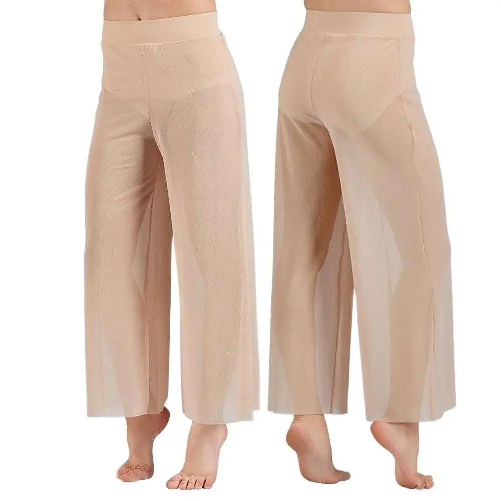 Palazzo Pant Wide - Lyrical Mesh Wide Leg Pants Modern