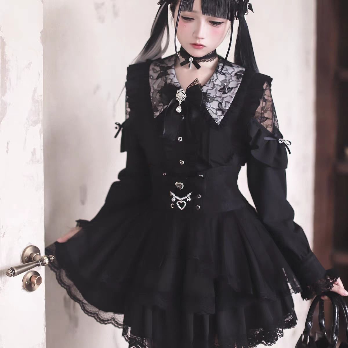 Off Shoulder Blouse - Harajuku Kawaii Skirt Sets Women Sweet