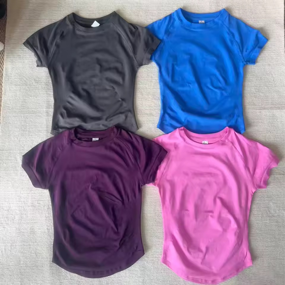 Summer Yoga Clothing - Sport Shirt Women Fitness Impact Short