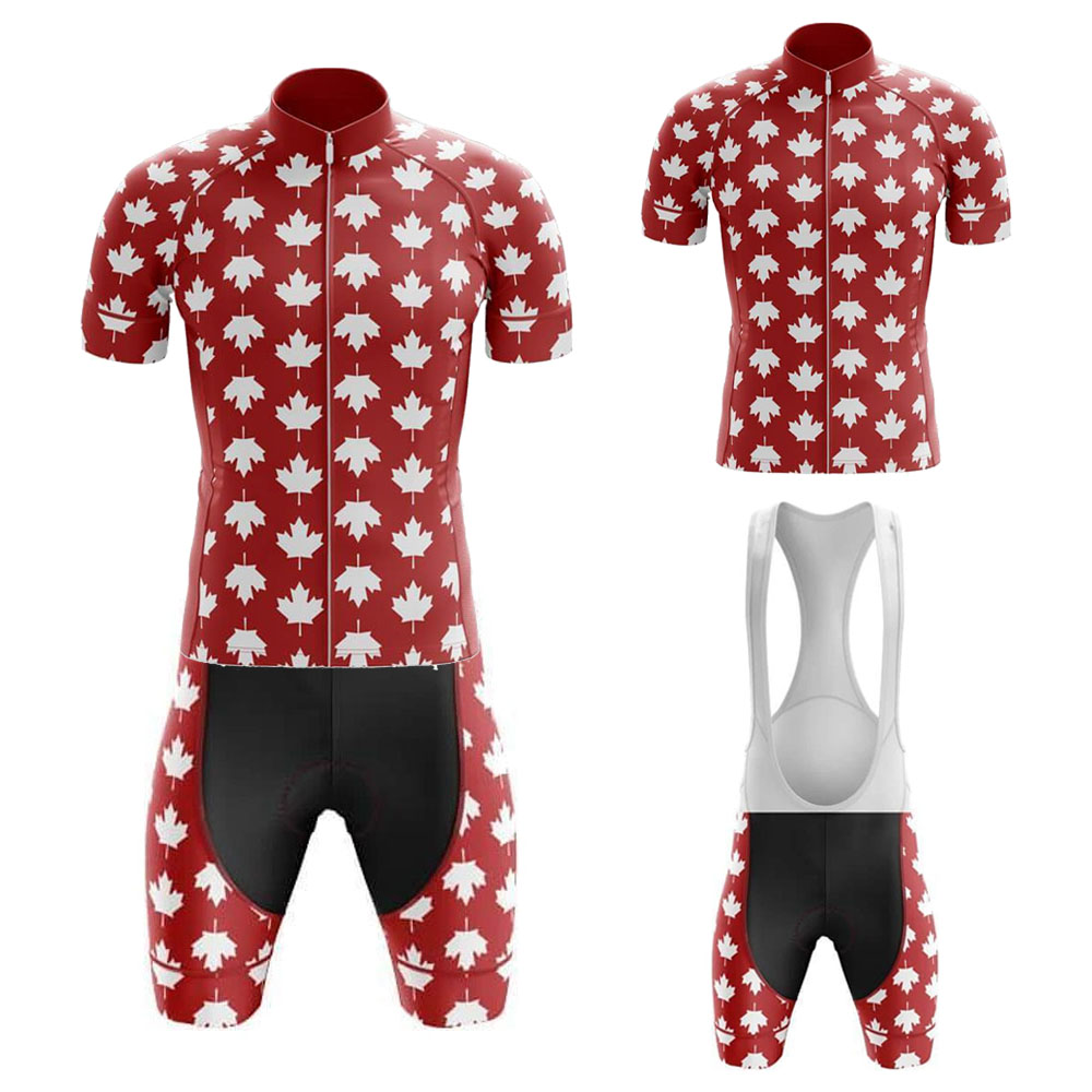 Summer Clothing Canada - Canada Cycling Jersey Set for Men
