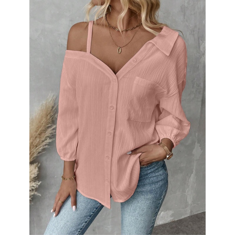 Off Shoulder Blouse - Plus Size1XL-5XL Women Blouses Top Lady