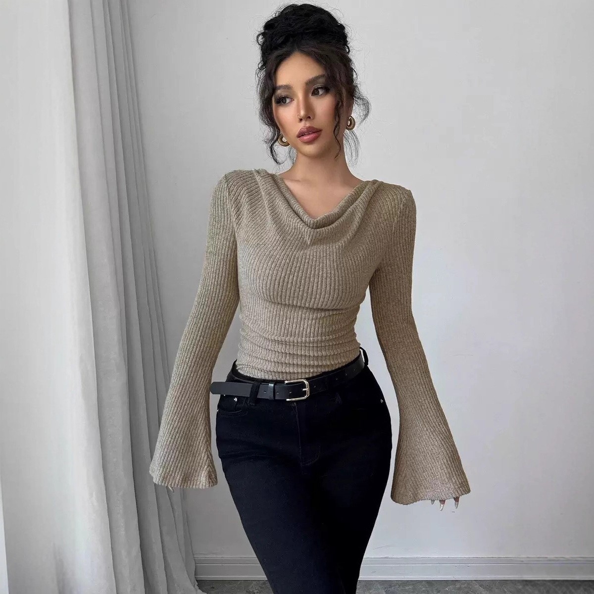 Women's Blouse Longsleeve Soli - đánh giá và giá Off Shoulder Blouse