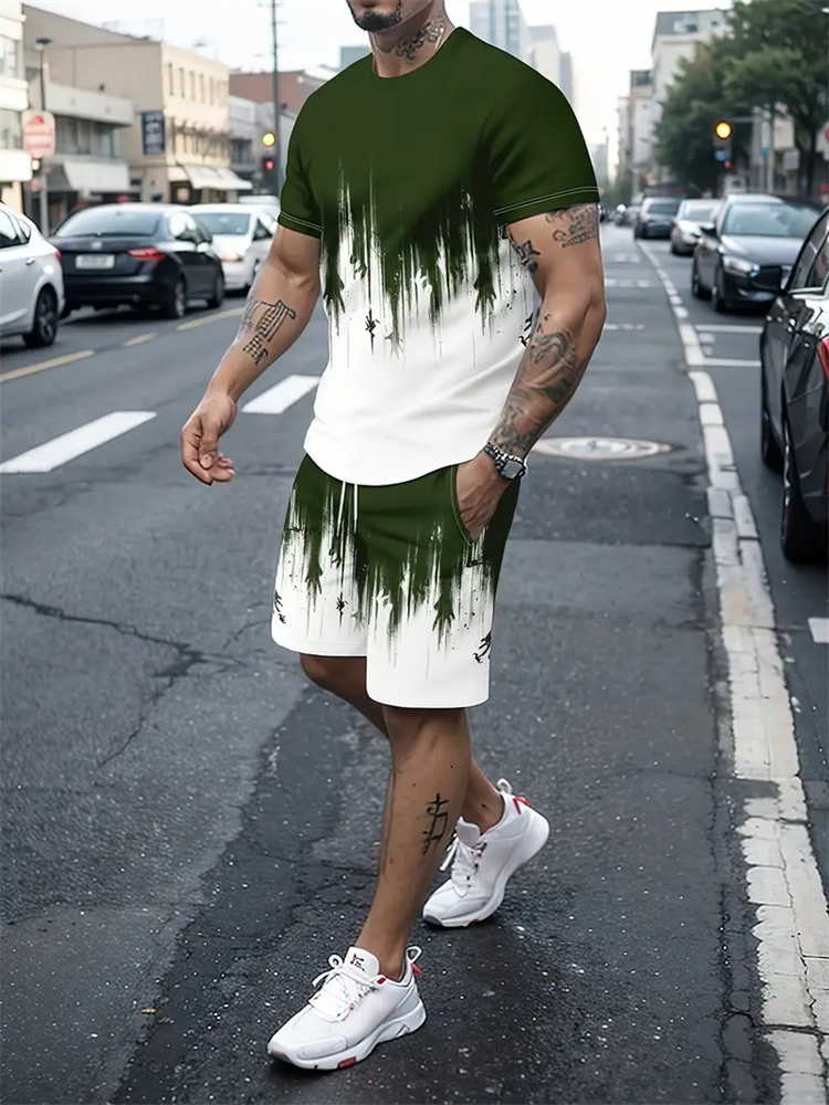 Men Women Gradient Texture T-s - đánh giá và giá Summer Clothing Modest