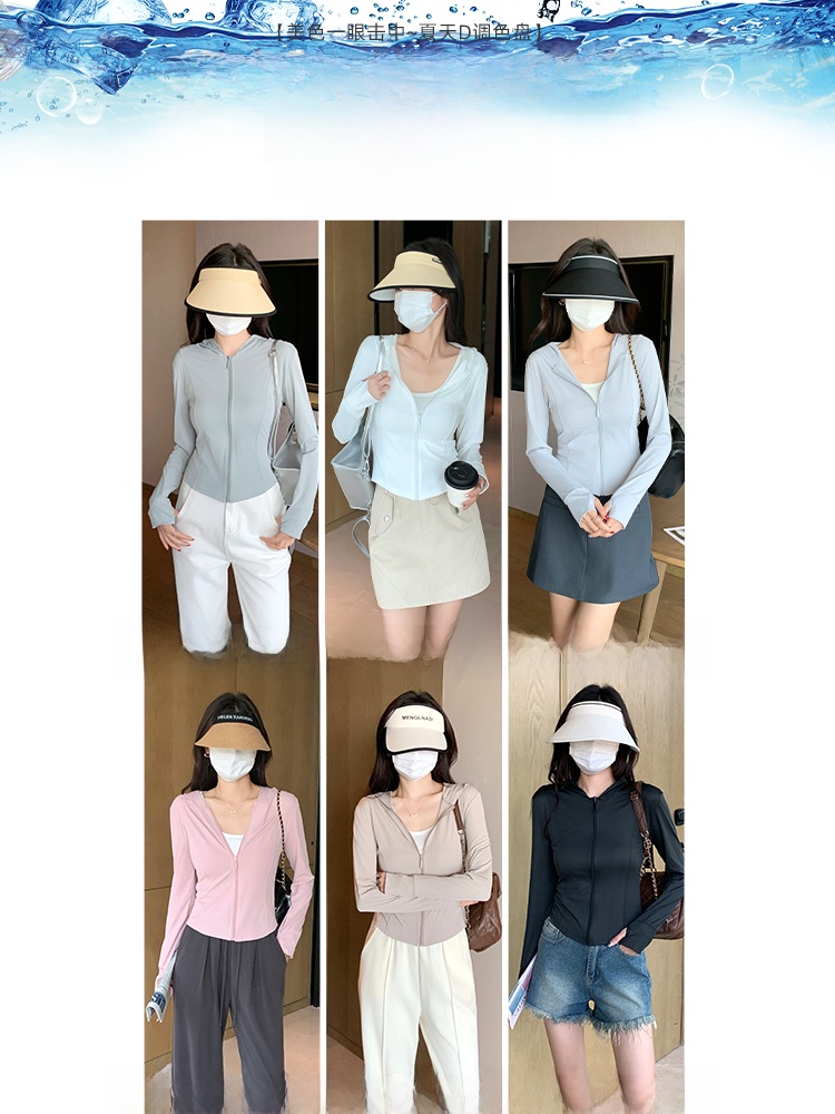 ay een Ice Silk Hooded UV Prot - đánh giá và giá Summer Yoga Clothing