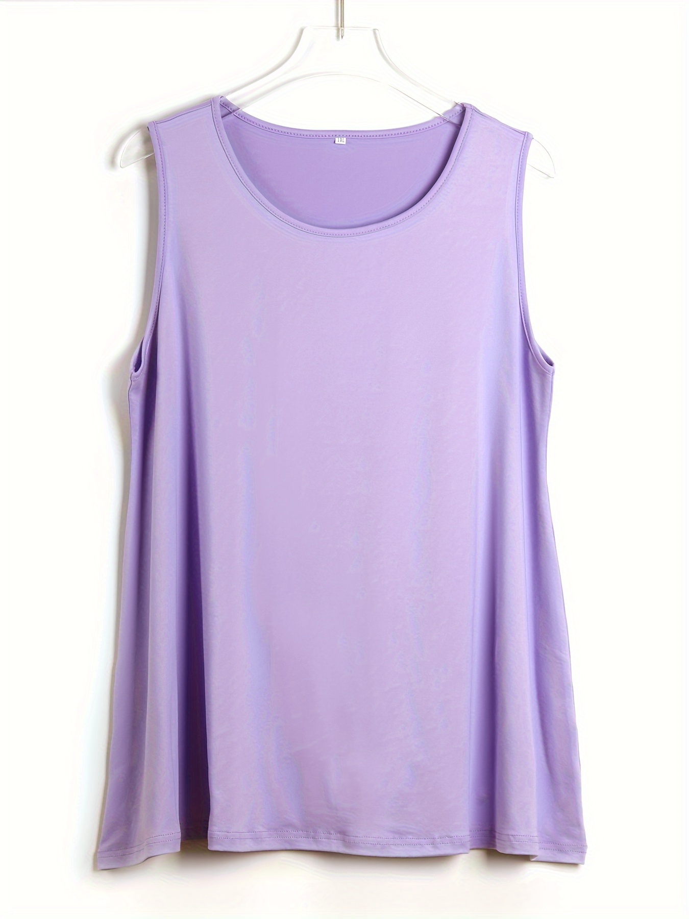 Plus Size Simple Solid Tank To - đánh giá và giá Halter Neck Top