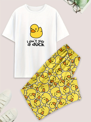 Men's casual pajama set, duck- - đánh giá và giá Summer Duck Clothing