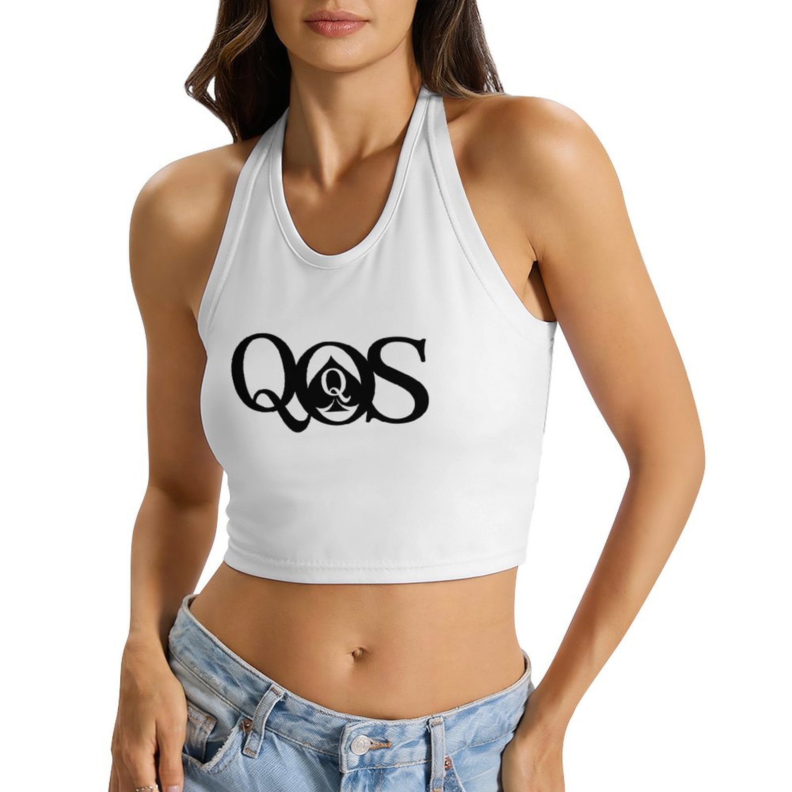 Women's QOS Print Tie Halter T - đánh giá và giá Halter Neck Top