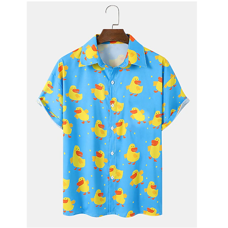 New Duck 3d Print Shirts Men F - đánh giá và giá Summer Duck Clothing