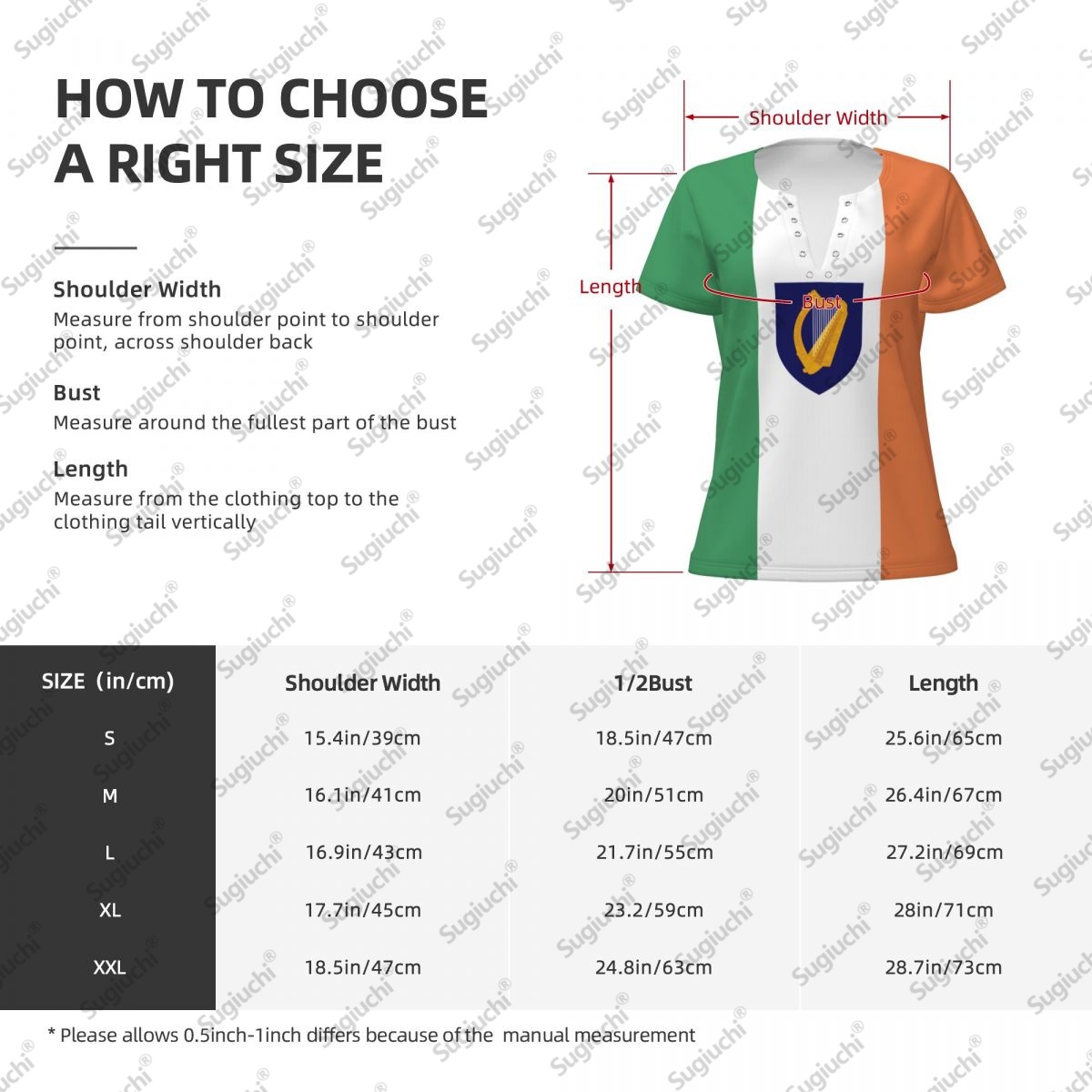 2025 Ireland Flag Sexy Deep V  - đánh giá và giá Ireland Summer Clothing