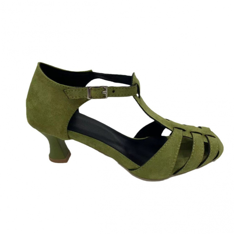 Women's Green Suede Kitten Hee - đánh giá và giá Summer Clothing Modest