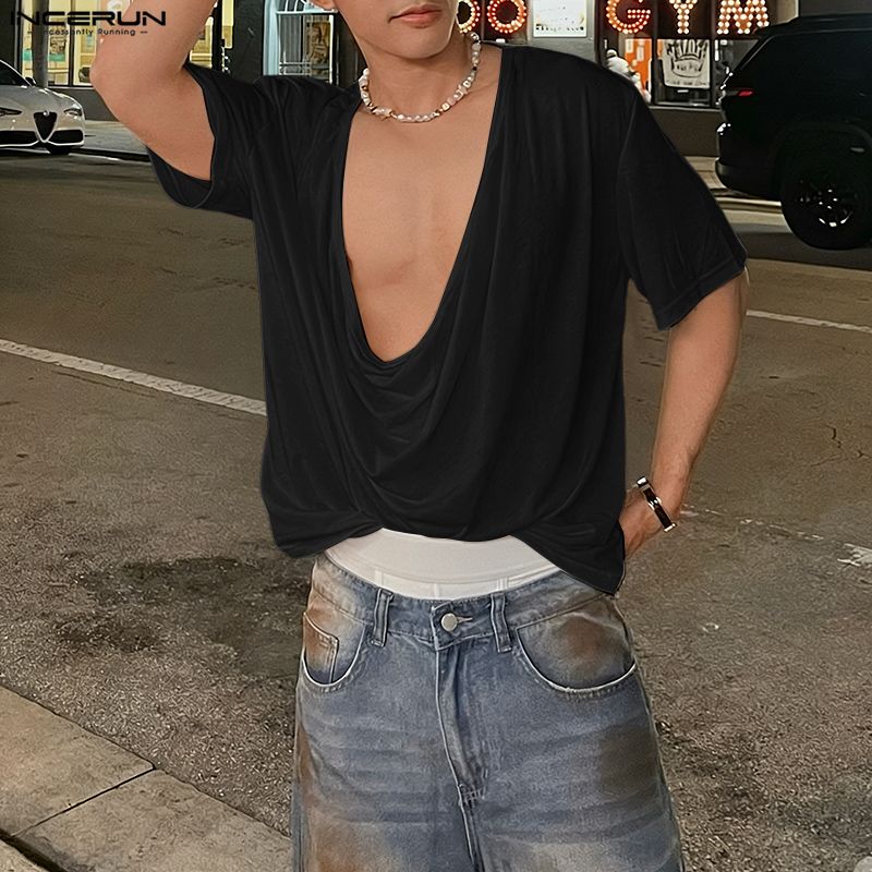 INCERUN Men T Shirt Solid Colo - đánh giá và giá Summer Clothing Colors 2026