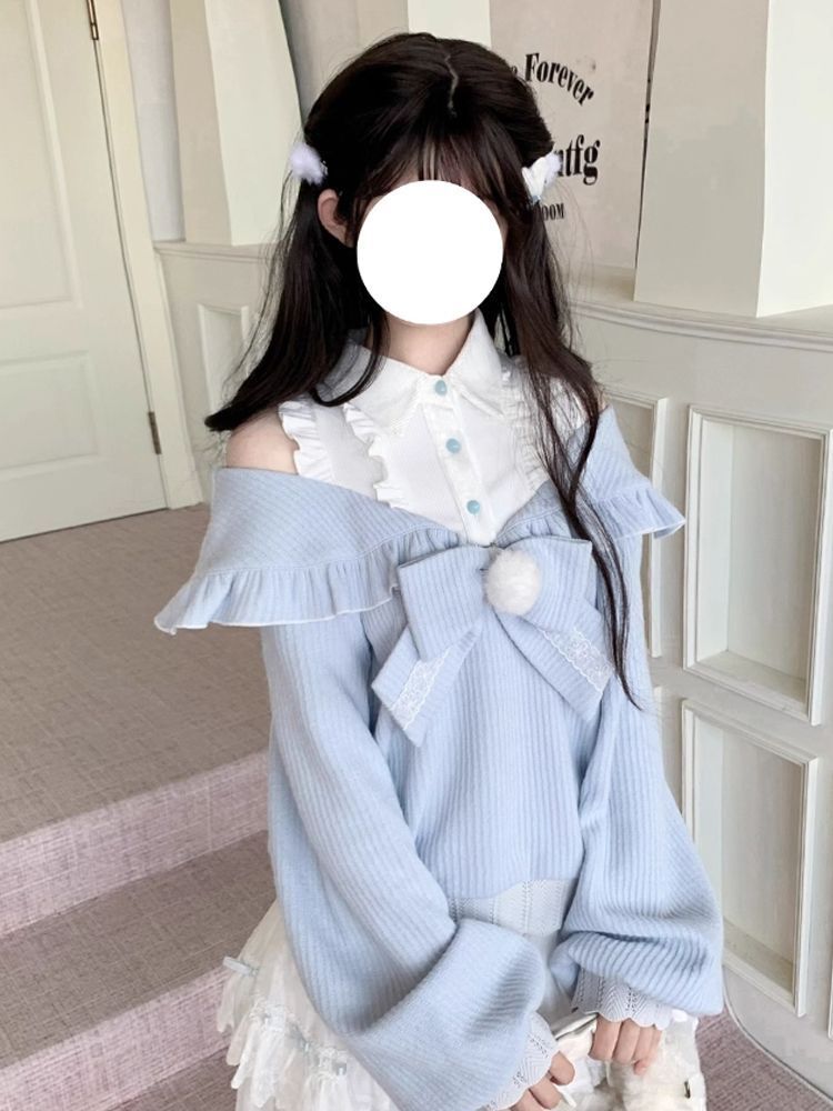 Kawaii Soft Girl Lolita 2 Piec - đánh giá và giá Off Shoulder Blouse