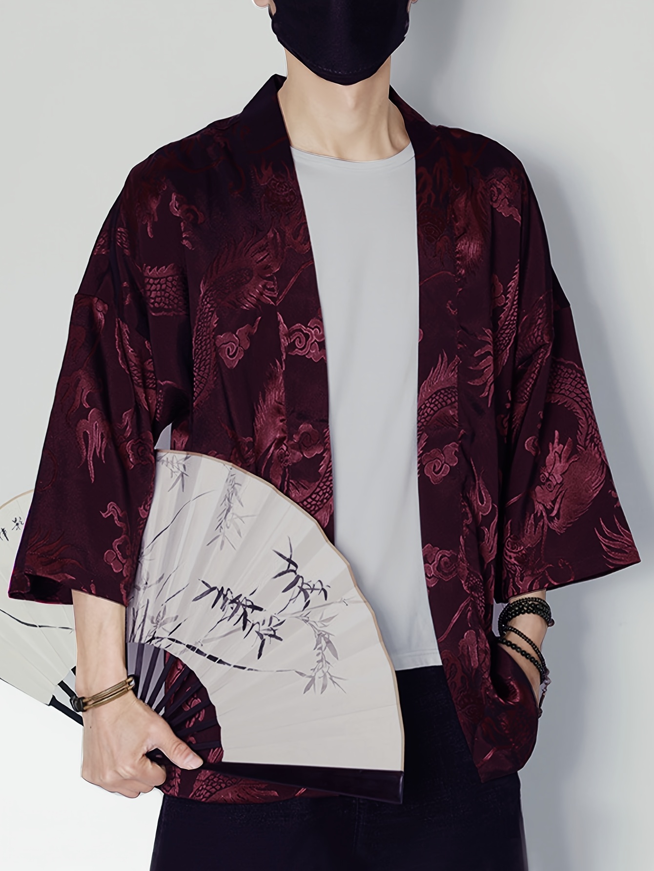 2026 Summer Men's Kimono 3D Pr - đánh giá và giá Summer Clothing Shops