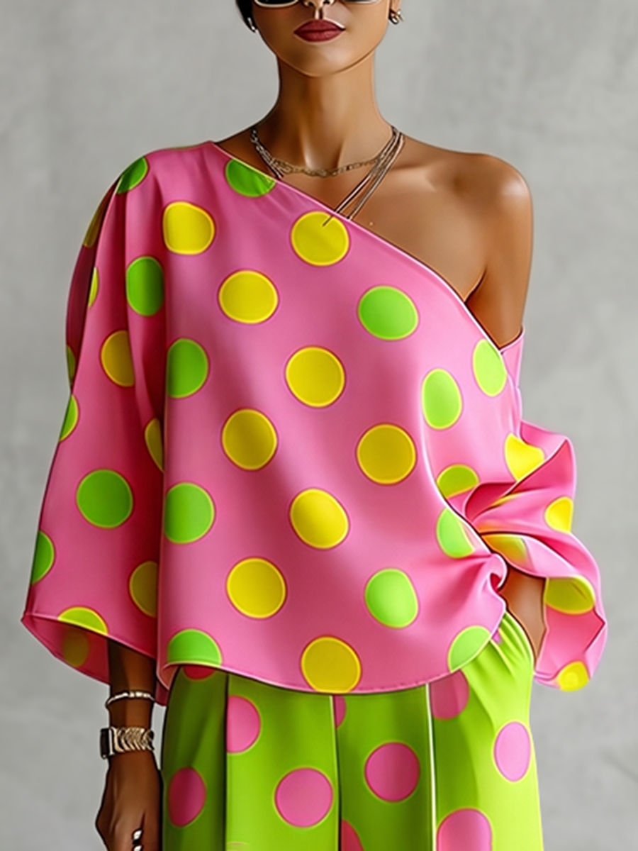Missuoo Women's Polka Dot 2 Pi - đánh giá và giá Off Shoulder Blouse