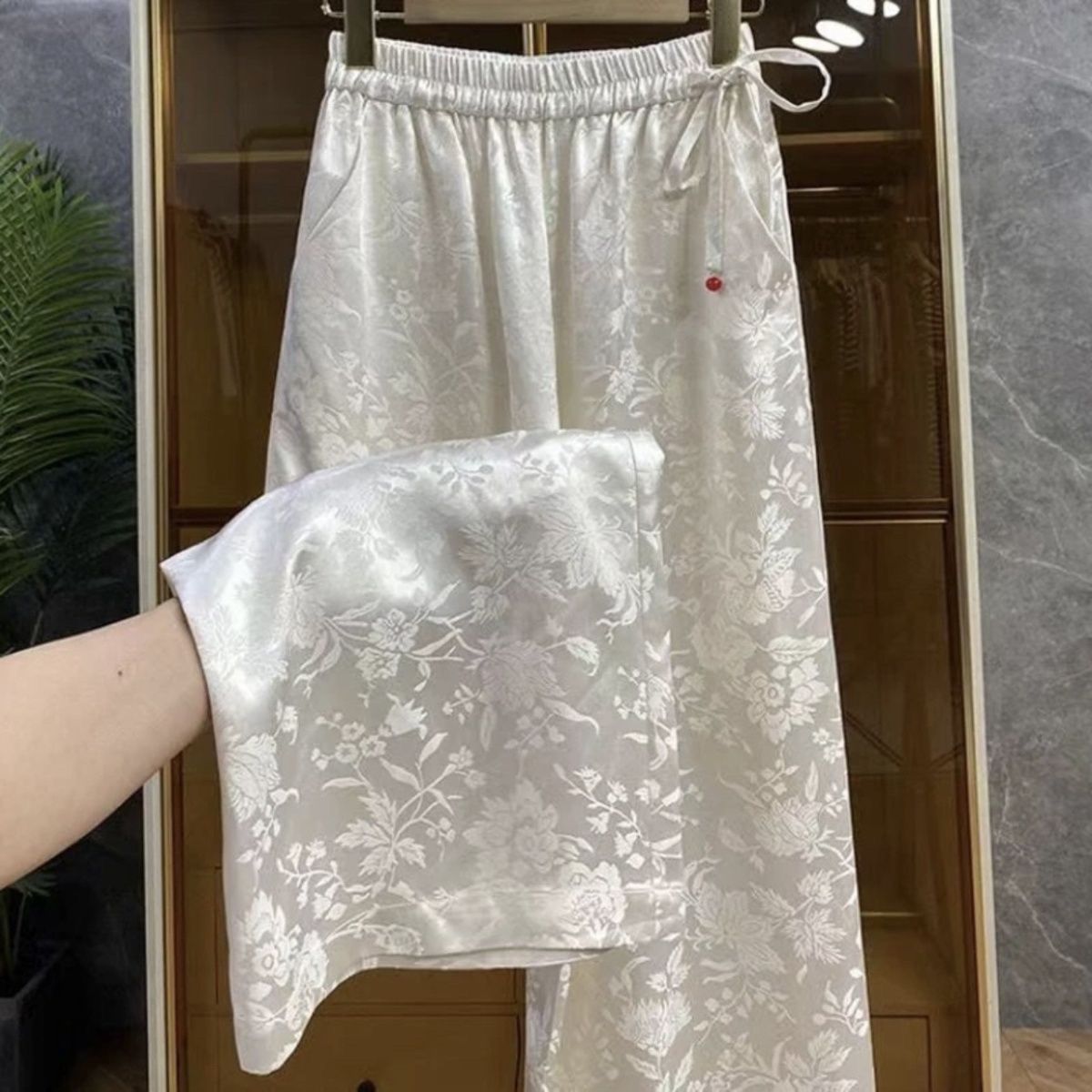 Elegant Chinese Style Jacquard - đánh giá và giá Palazzo Pant Wide