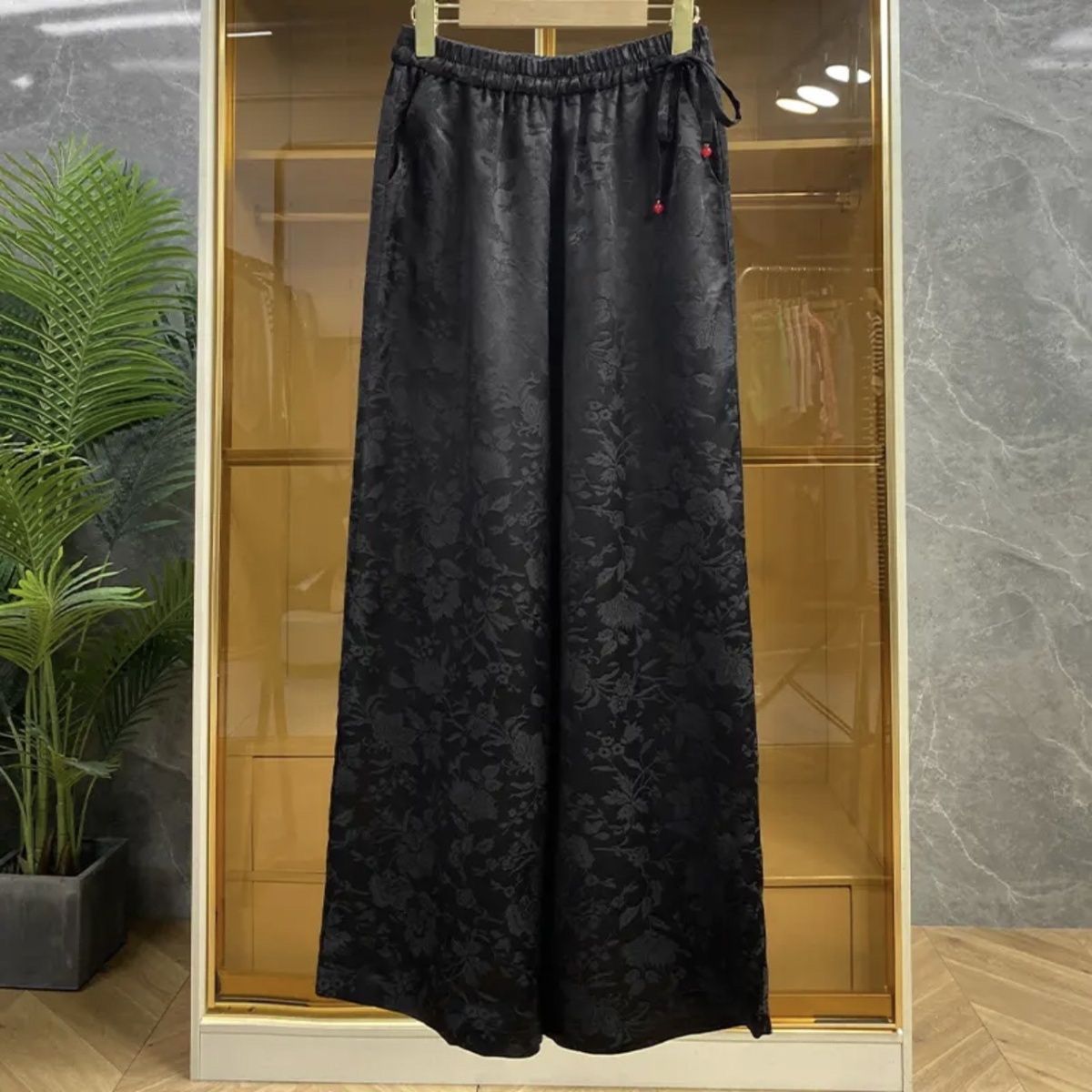 Elegant Chinese Style Jacquard - đánh giá và giá Palazzo Pant Wide
