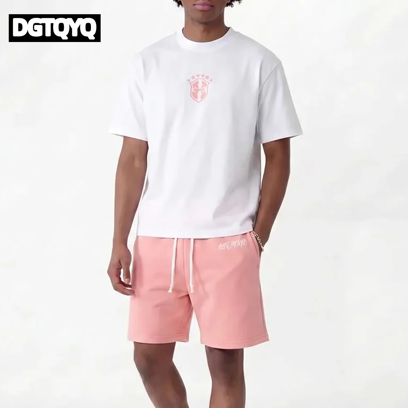 Man's Summer New Pink Embroide - đánh giá và giá Summer Clothing Modest