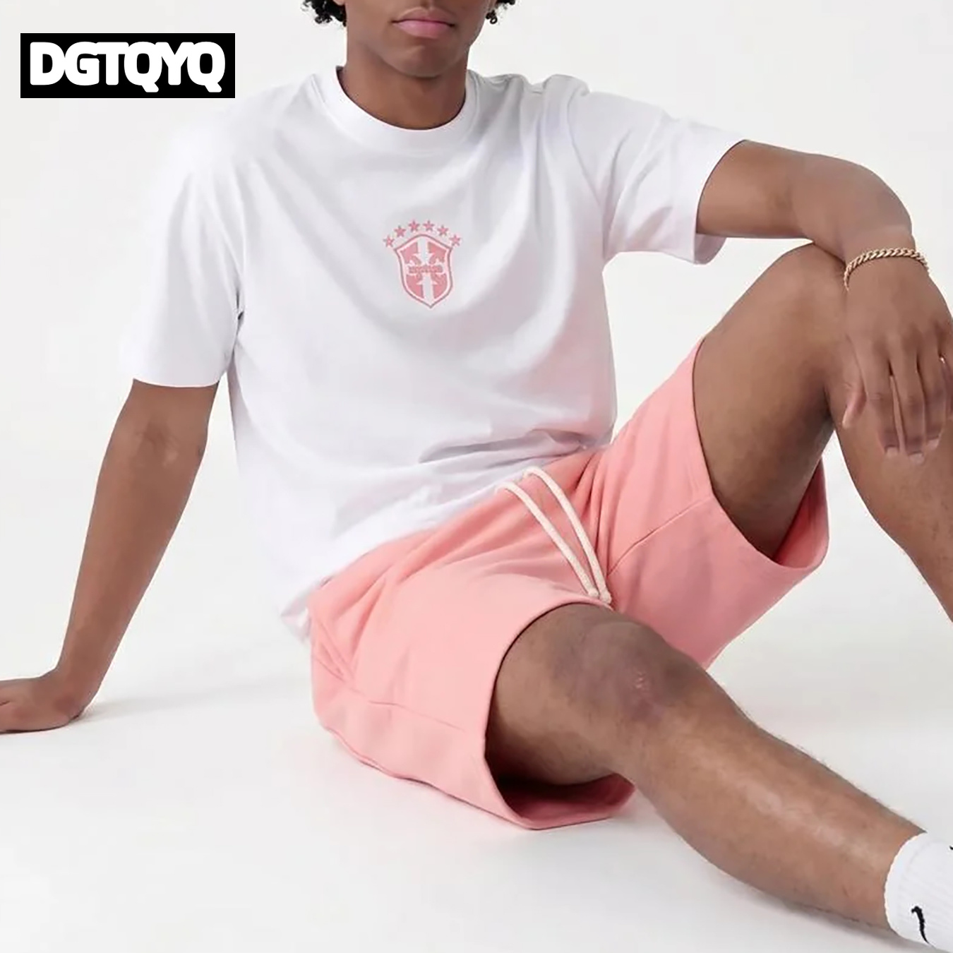 Man's Summer New Pink Embroide - đánh giá và giá Summer Clothing Modest