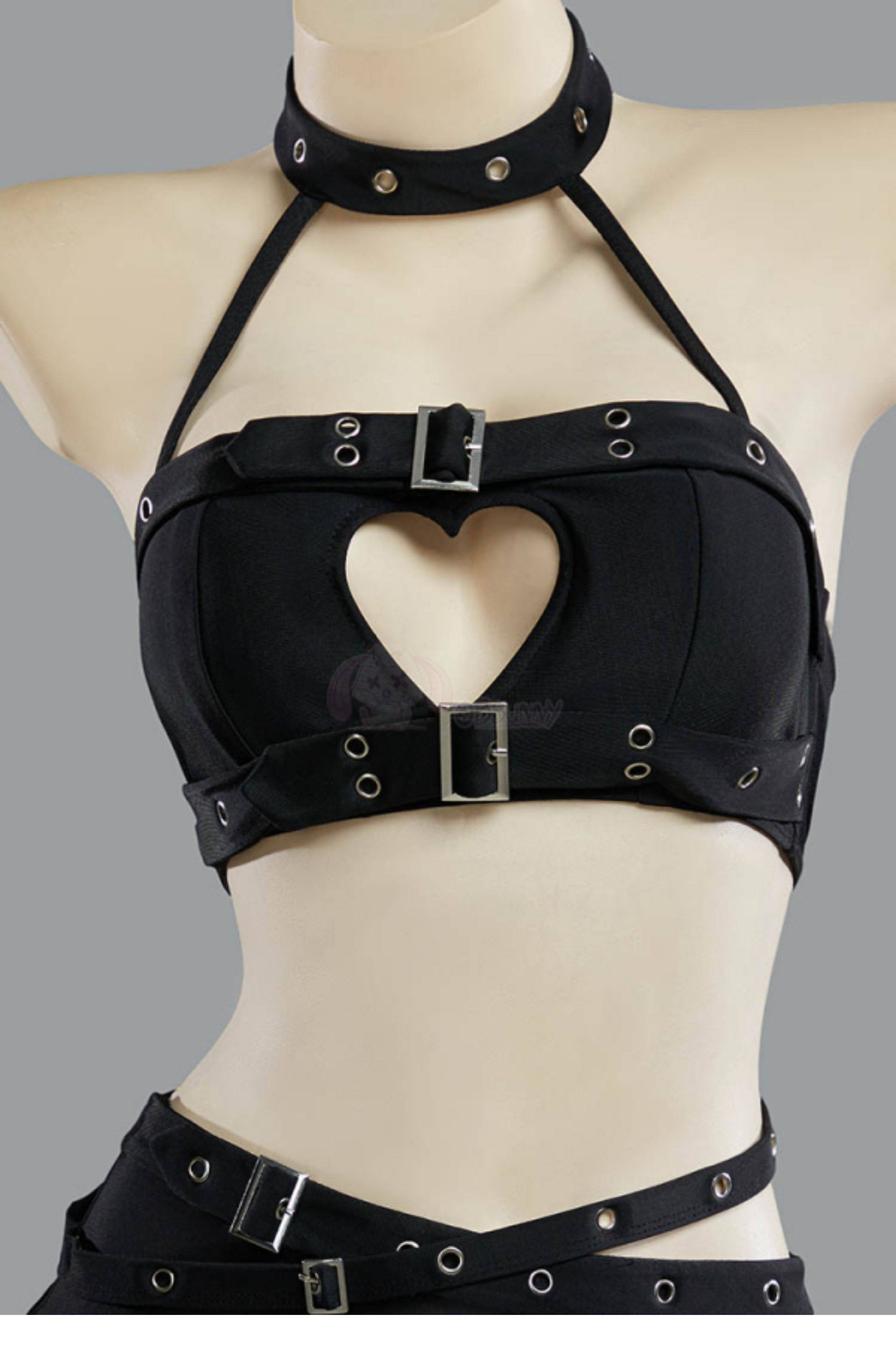 Gothic Punk Heart Hollow Halte - đánh giá và giá Halter Neck Top