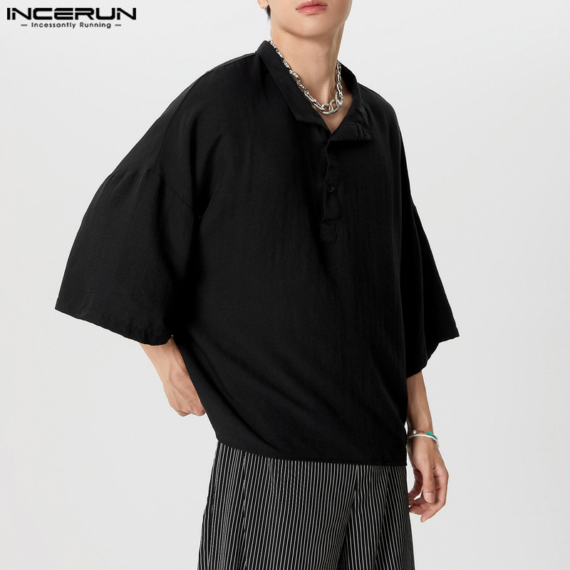INCERUN Men Shirt Solid Color  - đánh giá và giá Summer Clothing Colors 2026