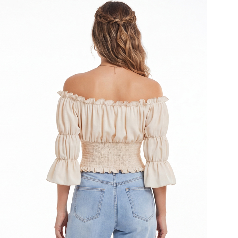 Renaissance Blouse Women Top w - đánh giá và giá Off Shoulder Blouse