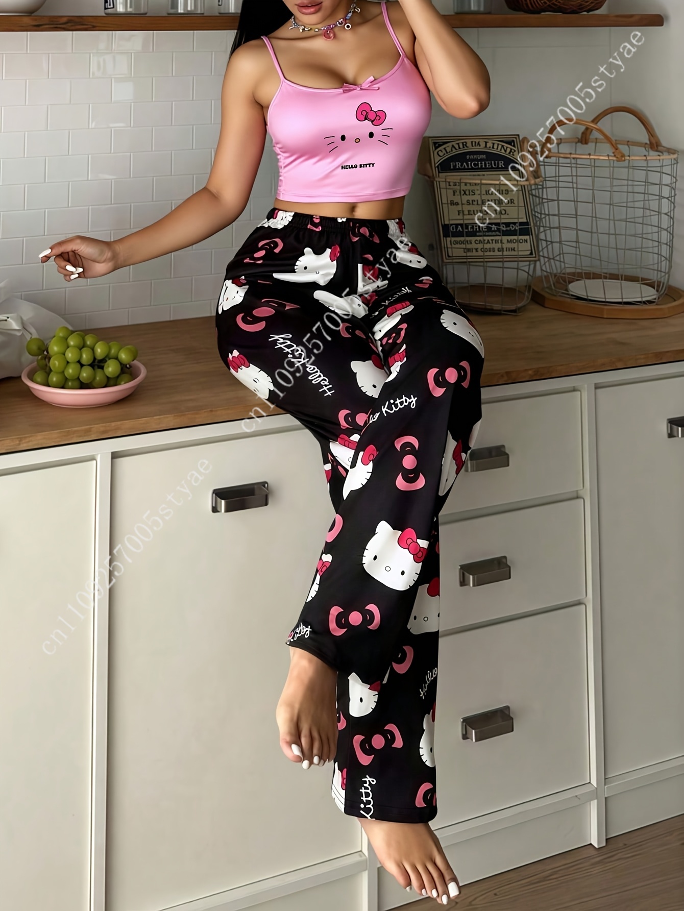 2pcs Sanrio Hello Kitty Pajama - đánh giá và giá Halter Neck Top