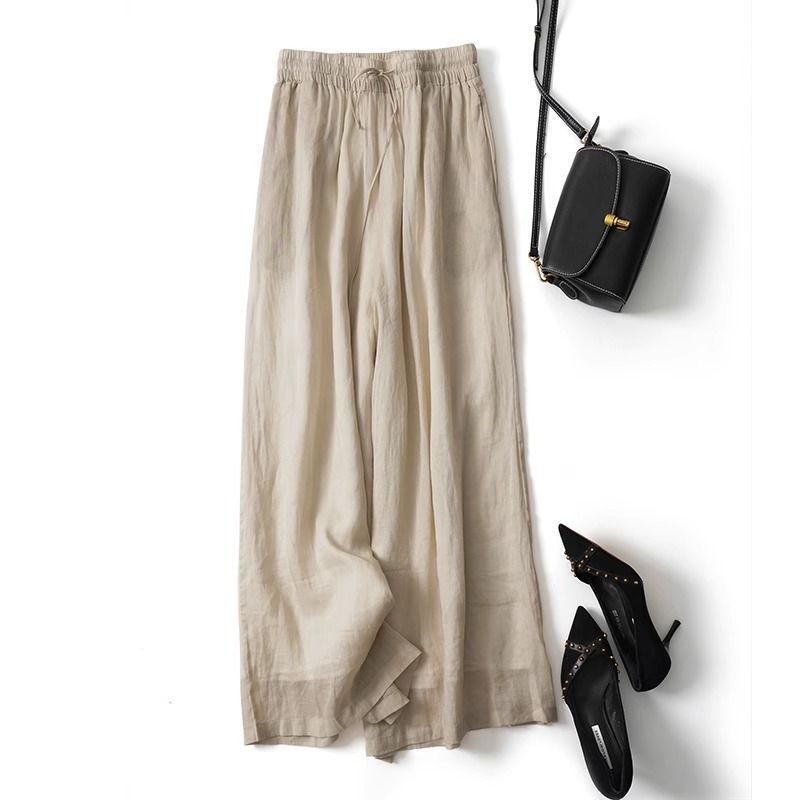 Double-Layer Cotton Linen Wide - đánh giá và giá Palazzo Pant Wide