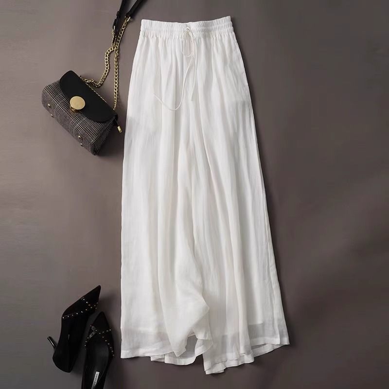 Double-Layer Cotton Linen Wide - đánh giá và giá Palazzo Pant Wide