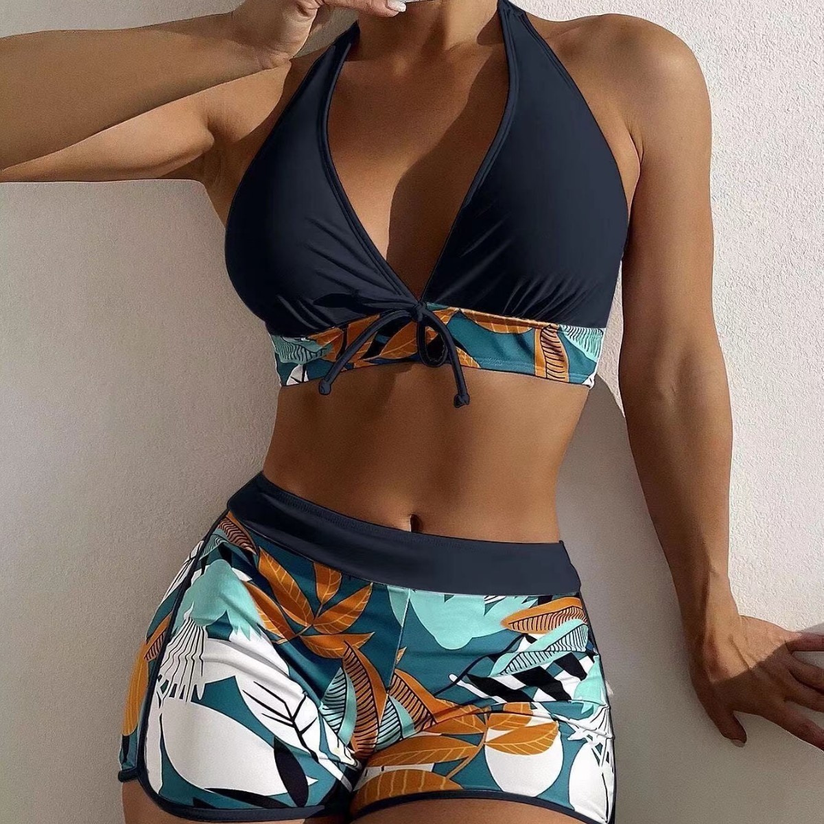 Swimsuit Woman Two Piece Swims - đánh giá và giá Halter Neck Top