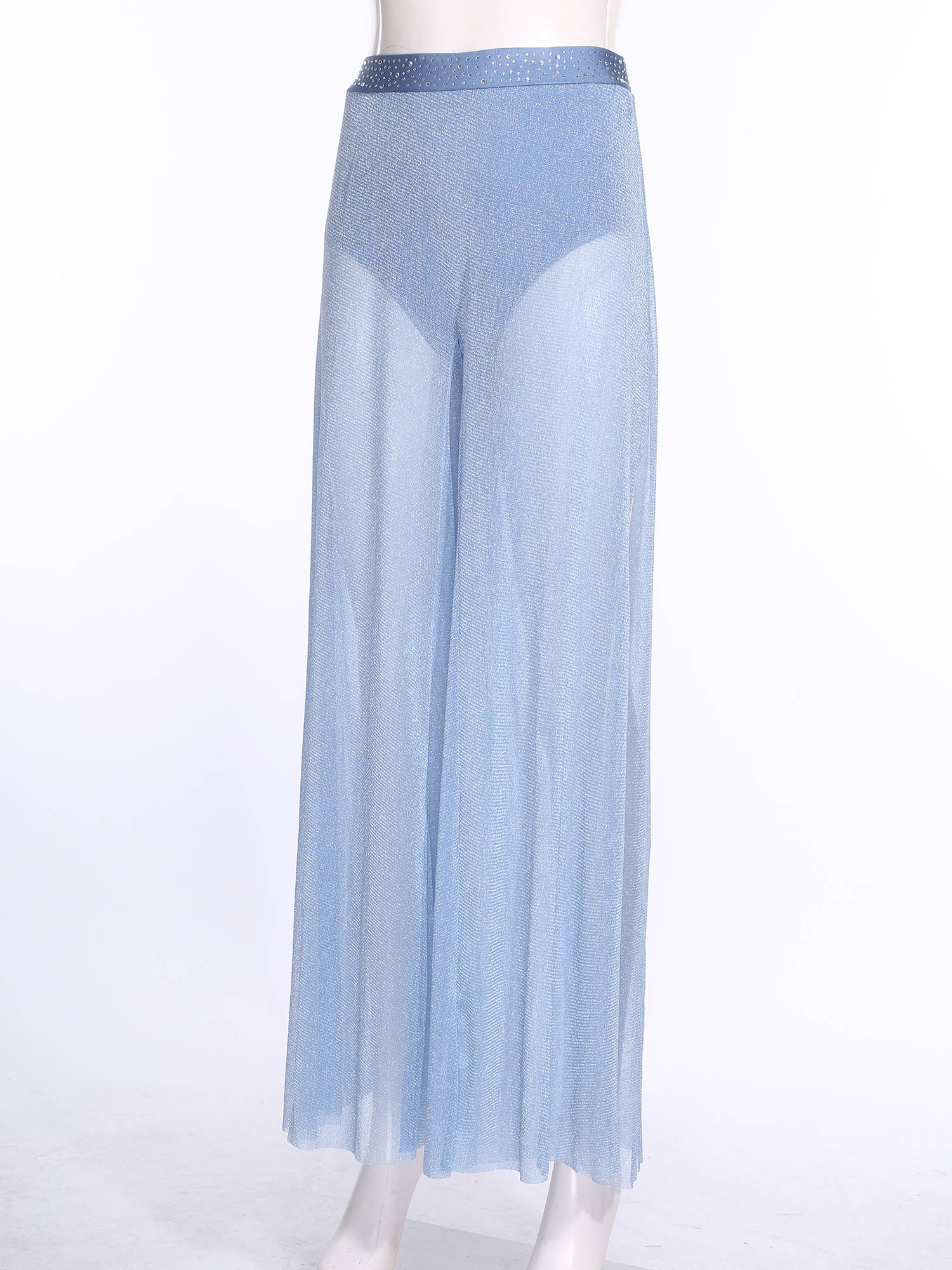 Shimmering Lyrical Mesh Wide L - đánh giá và giá Palazzo Pant Wide