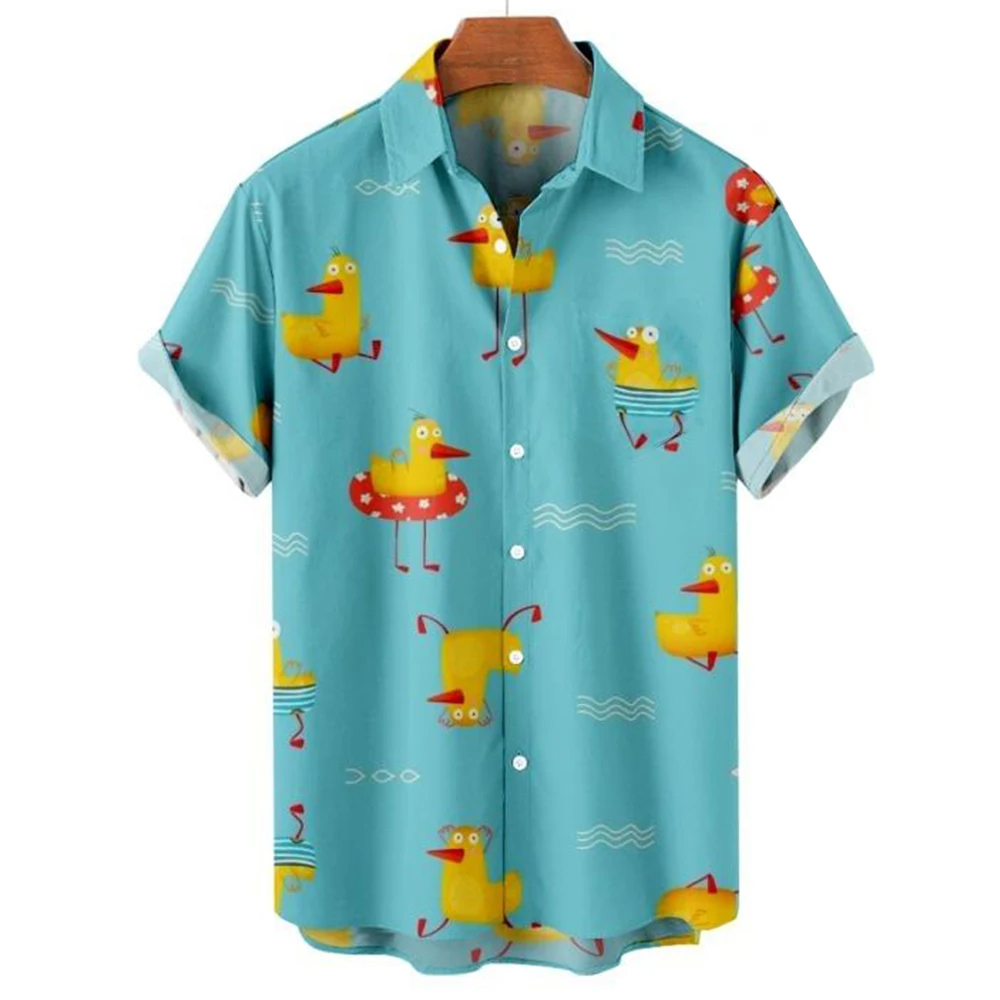 Men's Shirts Cute Duck 3d Prin - đánh giá và giá Summer Duck Clothing