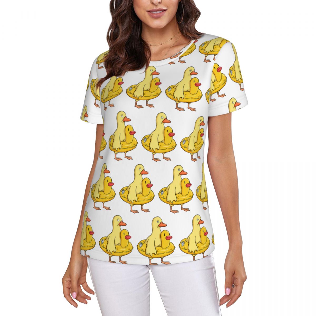 Double Duck T-Shirt Women Shor - đánh giá và giá Summer Duck Clothing